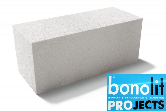 Газобетонный блок Bonolit Projects Дмитров (AeroStone) D400 B2,5 F100 600х250х300